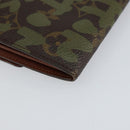 LOUIS VUITTON Graffiti Porte Monnaie Credit Wallet Khaki M92188 Auth 154174V-16