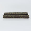 LOUIS VUITTON Graffiti Porte Monnaie Credit Wallet Khaki M92188 Auth 154174V-6