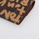LOUIS VUITTON Graffiti Porte Monnaie Credit Wallet Orange M92190 LV Auth 154175-15