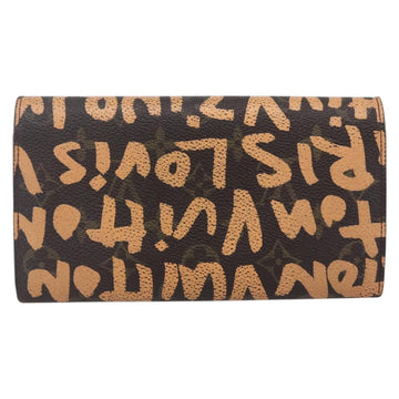 LOUIS VUITTON Graffiti Porte Monnaie Credit Wallet Orange M92190 LV Auth 154175 - 0