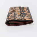 LOUIS VUITTON Graffiti Porte Monnaie Credit Wallet Orange M92190 LV Auth 154175-3