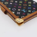 LOUIS VUITTON Multicolor Agenda PM Day Planner Cover Black R20895 LV Auth 154177-11