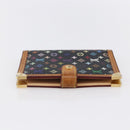 LOUIS VUITTON Multicolor Agenda PM Day Planner Cover Black R20895 LV Auth 154177-4