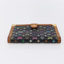 LOUIS VUITTON Multicolor Agenda PM Day Planner Cover Black R20895 LV Auth 154177-5