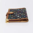 LOUIS VUITTON Multicolor Agenda PM Day Planner Cover Black R20895 LV Auth 154177-6