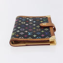 LOUIS VUITTON Multicolor Agenda PM Day Planner Cover Black R20895 LV Auth 154177-7