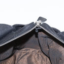 Salvatore Ferragamo Gancini Hand Bag Leather Black Silver Auth 154190-20