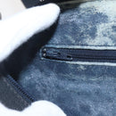 GUCCI GG Supreme Sherry Line Shoulder Bag PVC Navy Gold 10 12 3840 Auth 154192-17