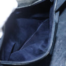 GUCCI GG Supreme Sherry Line Shoulder Bag PVC Navy Gold 10 12 3840 Auth 154192-21