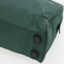 PRADA Hand Bag Nylon Green Silver Auth 154193-8