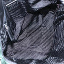 PRADA Hand Bag Nylon Green Silver Auth 154193-10