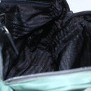 PRADA Hand Bag Nylon Green Silver Auth 154193-22