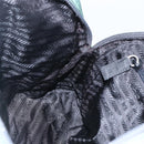 PRADA Hand Bag Nylon Green Silver Auth 154193-23