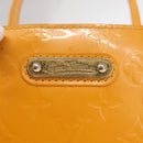 LOUIS VUITTON Monogram Vernis Wilshire PM Bag Jaune Passion M91725 Auth 154194-19