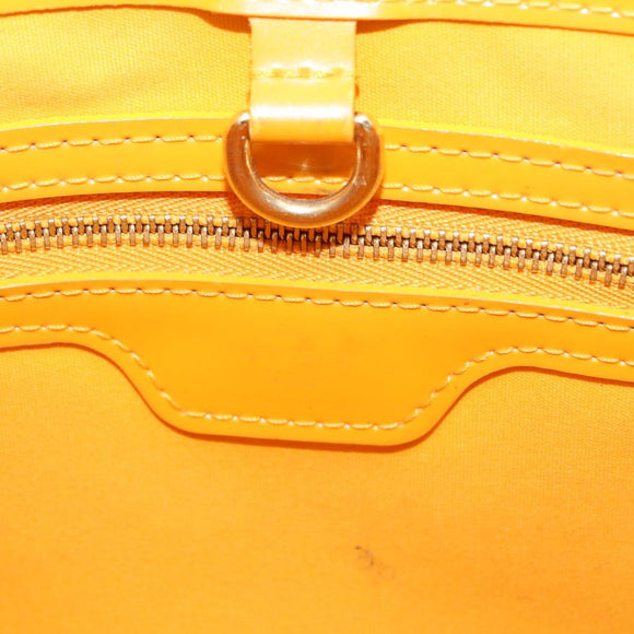 LOUIS VUITTON Monogram Vernis Wilshire PM Bag Jaune Passion M91725 Auth 154194