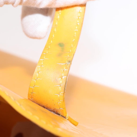 LOUIS VUITTON Monogram Vernis Wilshire PM Bag Jaune Passion M91725 Auth 154194