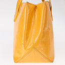 LOUIS VUITTON Monogram Vernis Wilshire PM Bag Jaune Passion M91725 Auth 154194-4