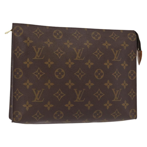 LOUIS VUITTON Monogram Poche Toilette 26 Pouch M47542 LV Auth 154198