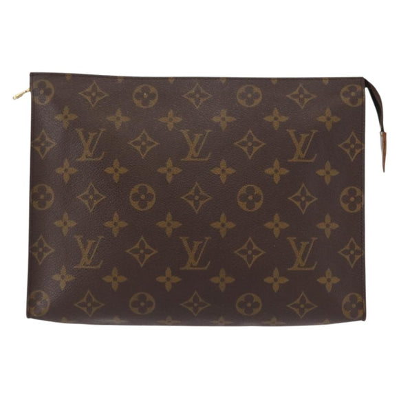 LOUIS VUITTON Monogram Poche Toilette 26 Pouch M47542 LV Auth 154198