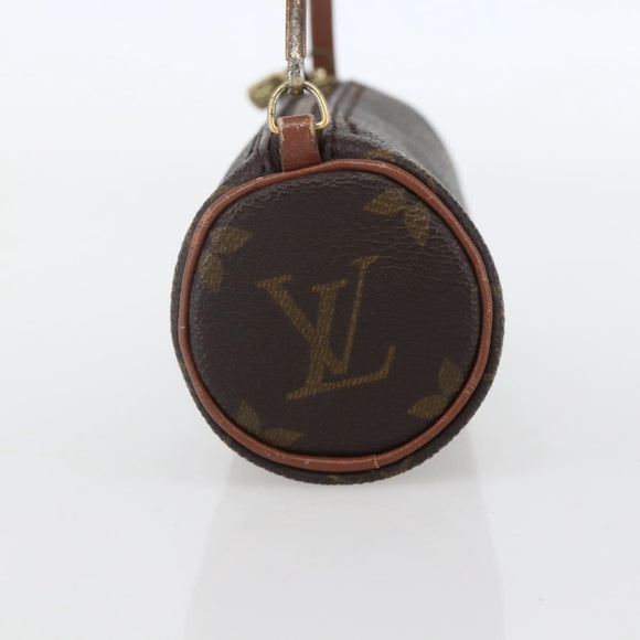 LOUIS VUITTON Monogram Papillon Pouch LV Auth 154199