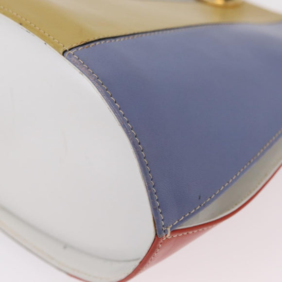 Salvatore Ferragamo Shoulder Bag Leather Multicolor Gold Auth 154202