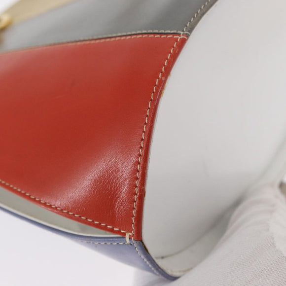 Salvatore Ferragamo Shoulder Bag Leather Multicolor Gold Auth 154202