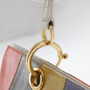 Salvatore Ferragamo Shoulder Bag Leather Multicolor Gold Auth 154202-10