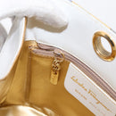 Salvatore Ferragamo Shoulder Bag Leather Multicolor Gold Auth 154202-19