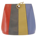 Salvatore Ferragamo Shoulder Bag Leather Multicolor Gold Auth 154202-13