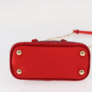 Maison Margiela 5AC Shoulder Bag Satin Red Gold Auth 154203M-6