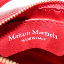 Maison Margiela 5AC Shoulder Bag Satin Red Gold Auth 154203M-24