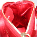 Maison Margiela 5AC Shoulder Bag Satin Red Gold Auth 154203M-25