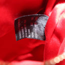 Maison Margiela 5AC Shoulder Bag Satin Red Gold Auth 154203M-12