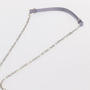 Maison Margiela 5AC Shoulder Bag Satin Purple Silver Auth 154204M-14