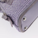 Maison Margiela 5AC Shoulder Bag Satin Purple Silver Auth 154204M-17