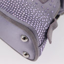 Maison Margiela 5AC Shoulder Bag Satin Purple Silver Auth 154204M-18