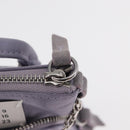 Maison Margiela 5AC Shoulder Bag Satin Purple Silver Auth 154204M-22