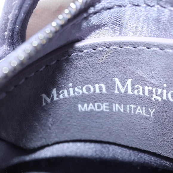 Maison Margiela 5AC Shoulder Bag Satin Purple Silver Auth 154204M