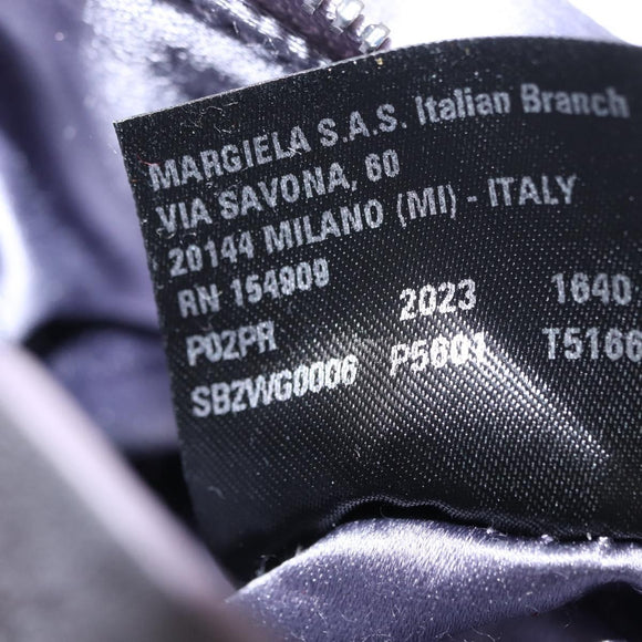 Maison Margiela 5AC Shoulder Bag Satin Purple Silver Auth 154204M