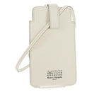 Maison Margiela Smart phone Shoulder Pouch White Silver Auth 154208M-1