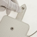 Maison Margiela Smart phone Shoulder Pouch White Silver Auth 154208M-22