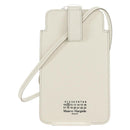 Maison Margiela Smart phone Shoulder Pouch White Silver Auth 154208M-14