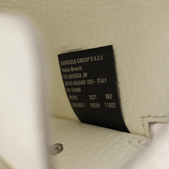 Maison Margiela Smart phone Shoulder Pouch White Silver Auth 154208M