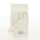 Maison Margiela Smart phone Shoulder Pouch White Silver Auth 154208M-13