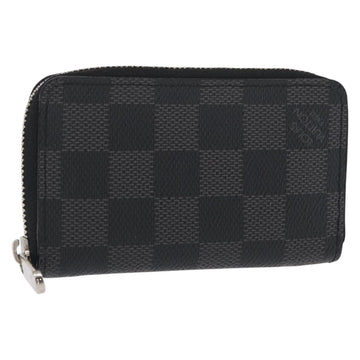 LOUIS VUITTON Damier Graphite Zippy Coin Purse Coin Purse N63076 LV Auth 154209
