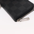 LOUIS VUITTON Damier Graphite Zippy Coin Purse Coin Purse N63076 LV Auth 154209-11