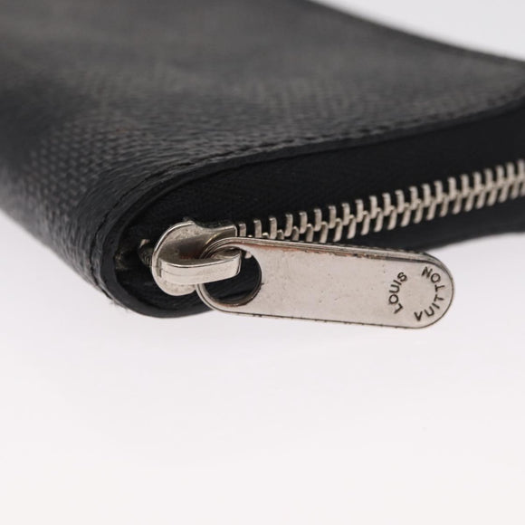 LOUIS VUITTON Damier Graphite Zippy Coin Purse Coin Purse N63076 LV Auth 154209
