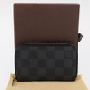 LOUIS VUITTON Damier Graphite Zippy Coin Purse Coin Purse N63076 LV Auth 154209-18