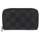 LOUIS VUITTON Damier Graphite Zippy Coin Purse Coin Purse N63076 LV Auth 154209-2