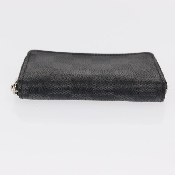 LOUIS VUITTON Damier Graphite Zippy Coin Purse Coin Purse N63076 LV Auth 154209